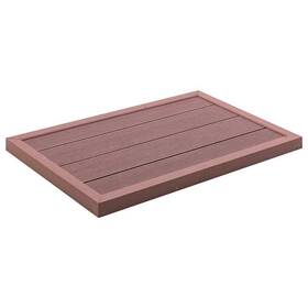 X24.8 Vidaxl 49065 Floor Element For Solar Shower Brown 39.8 Inch X2.2 Wpc