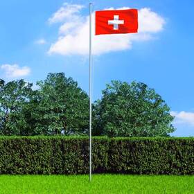 Vidaxl 719883765051 Switzerland Flag Red White Polyester 35.4 X 59.1in Outdoor Indoor Decoration