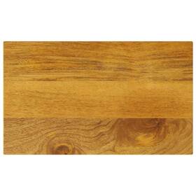 Vidaxl 721012102781 Rustic Solid Wood Table Top 19.7x7.9 In Rectangle Natural Finish