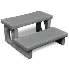 90881 Vidaxl Gray Spa Steps