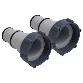 92803 Vidaxl Pool Hose Adapters 2 Pcs Plastic