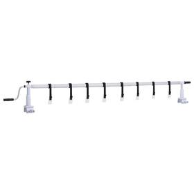 93178 Vidaxl Pool Cover Roller White And Black Plastic Aluminum