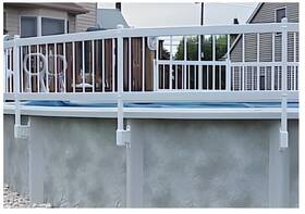 B24p3-t Vinyl Works B- 3 Premium 24 Fence Kit Section Addon