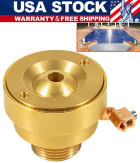 Vtqp810us01 Vt-motor Swimming Pool Spa Brass Deck Jet Fountain Crown Nozzle With Ground Lug Single Hole