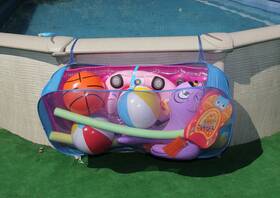 60a0106 Water Tech Corp 52 Inch Pool Pouch Toy Accessory Organizer Attach To Fences Above Ground Copin