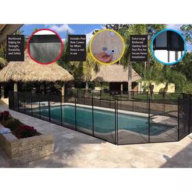 Water Warden 711181846195 5 Ft. X 12 Pool Safety Fence For In-ground Pools Astm Certified Uv Protect