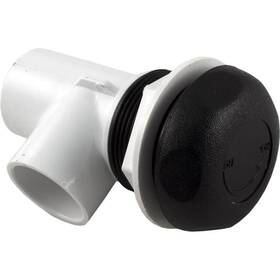 600-4361 Waterway 2 Inch Mpt X 1 Slip On/off Single Port Valve - Black