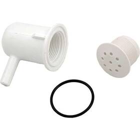 670-2300 Waterway Air Injector Ww Top Flo 3/8 Sb Elbow Style White #670-2300