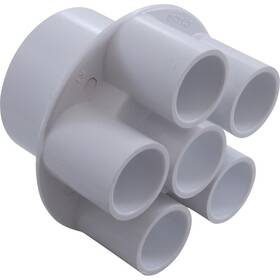 672-4260 Waterway 2 Inch X 0.75 Slip 6-port Transition Pool And Spa Manifold