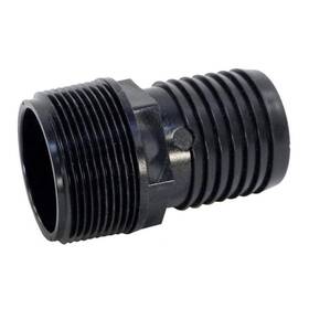 417-6151 Waterway Plastics 1.5 Inch Mpt Hose Male Barb Adapter - Black