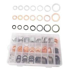 Wbshyy-stee9655 Wbshyy Car Oil Drain Plug Crush Washer Assortment 10mm 12mm 14mm 16mm 18mm 160pcs