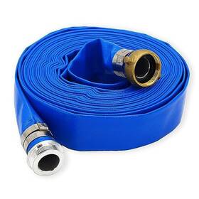 Weiaoxin 716035383130 3 Inch Id X 50ft Pvc Lay Flat Discharge Hose With Aluminum Pin Lug Fittings Heavy