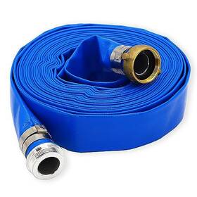 Weiaoxin 716035383437 1.5 Inch Id X 50 Ft Pvc Lay Flat Discharge Hose With Aluminum Pin Lug Fittings