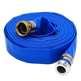 Dv-sdpl002b050 Weiaoxin 2 Inch Id 50 Ft Pool Backwash Hose Heavy Duty Reinforced Blue Pvc Lay Flat