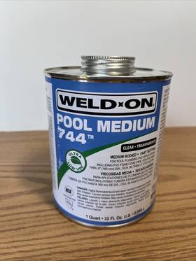 13555 Weld-on 13569 Pool Medium 744 Clear - Adhesive 32 Oz