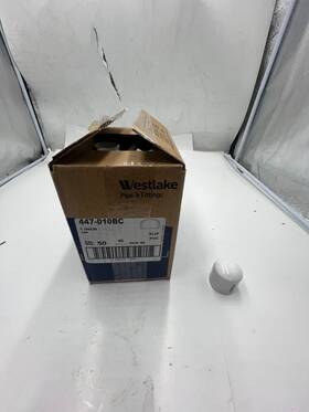 447-010bc Westlake Qty 50 Pvc Cap 1 Inch Sch 40 Slip White Female Socket