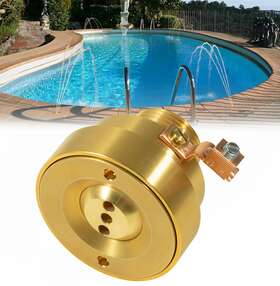 Wiqp810 Wi-auto New Swimming Pool Spa Brass Deck Jet Fountain Nozzle 3 Hole With Grounding Lug