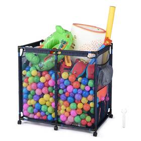 06psb001-cwx-03-1 Yescom 135 Gallon Pool Float Storage Bins Basket For Toy Raft Noodles Outdoor 37 Inch X24