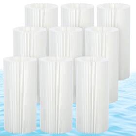 Cpyxhw-aclz001 Yexexinm 9-pack Universal Pool Filter Paper Replacement For Type A C Iii - White