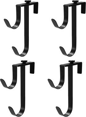 Zhi699 Zhitaoxun Adjustable Aluminum Pool Pole Hanger Fence Hooks For Black 4pcs