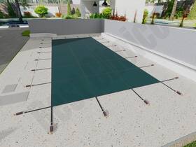 Pc-000 Zhouyiqiaoyu Sports Inground Pool Safety Cover Winter For Swimming Pools Triple-stitched 23x43