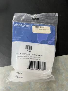 3260-g053 Zodiac Mechanism F/g-52 Back-up Valve Part#