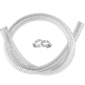 Zy-hosetube 712999244616 Clear Steel Wire Reinforced Vinyl Tubing 5/8 Inch Id -10ft Heavy Duty Suction Hos