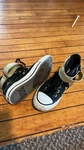 Size 7 - Converse Chuck Taylor All Star Brea High Reflective Black. Fixed Price $24.99.