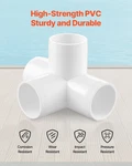 Vevor 4-WAY Pvc Fittings, 1-INCH Pipe Joints Elbow Connector, 10-PACK Furnit. Fixed Price $30.90.