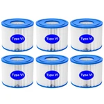 6 Pack Type Vi Hot Tub Pool Filter Replacement For Coleman Saluspa Lay-z-spa. Fixed Price $23.99.