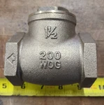 Legend Valve. P/n: 105-107. T-451 Series 1/2" Fnpt Brass Swing Check. Fixed Price $43.97.