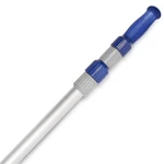 Poolvio 15 Ft Telescopic Pole - Adjustable 3 Piece Foot, Grey+blue. Fixed Price $66.99.