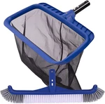Fine Mesh Pool Net & Brush Head Combo - Sturdy Skimmer With 17.5" Professional. Fixed Price $39.99.