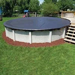 Century Products 24' Above Ground Swimming Pool Winter Cover Navy Blue. Fixed Price $58.97.