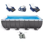 Intex 18' 9' 52" Ultra Frame Rectangular Above Ground Pool Set With Floats. Fixed Price $1161.96.