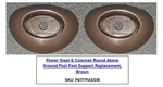 Qty Of 2 Power Steel Coleman / Bestway Round Pool Brown Foot Support. Fixed Price $12.00.