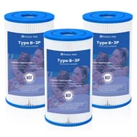 Future Way 3 Type B Pool Filter Cartridge Replacement For Pack, White. Fixed Price $55.02.