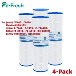 Heavy Duty CV460 Pool Filter Cartridge 4-PCS Jandy CL460 Pleatco PJAN115 FC-0810. Fixed Price $139.00.