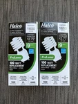 Lot Qty Halco CFL23 27K GU24 Base 100W/23W Bulb Lamps White 2700K 46518. Fixed Price $8.99.