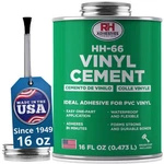 Rh HH-66 Pvc Vinyl Cement 16 Oz With Brush, Clear Waterproof Adhesive Glue. Fixed Price $37.45.