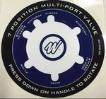Waterway Multi Port Label 808-0043. Fixed Price $18.95.