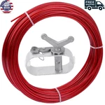Pool Cover Winch And Cable Kit 100FT Wire Ratchets Strong Durable For Winter Red. Fixed Price $13.48.