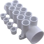 Waterway 672-4630 10-PORT Flow Thru 1.5" Slip X Spg Manifold With Plug. Fixed Price $27.32.