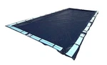 Swimline 18X36 Dark Blue Winter Rectangular Inground Pool Cover + Leaf Net. Fixed Price $138.99.