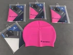 Aqua Sphere Silicone Women's Caps Lot Of 4 Nwt Pink Stretch - Swimming Pool. Fixed Price $17.00.