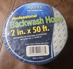 Aqua Ez Professional 2" X 50' Heavy Duty Backwash Hose BWH50PRO, Durable!. Fixed Price $16.99.