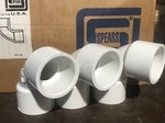 (lot Of 3) Spears 90 Degree Sweep Elbow Pvc Schedule 1/4" 406-020S. Fixed Price $32.55.