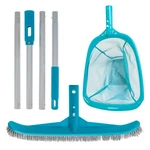 Pool Maintenance Kit With Leaf Skimmer Net, Brush & Adjustable Telescopic Pole. Fixed Price $27.99.