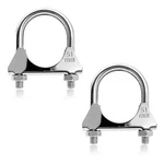 2" U-bolt Exhaust Clamp, Stainless Steel Heavy Duty Design, Inch Od Pipe Co.... Fixed Price $42.81.