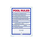 Pentair Rainbow R230400 18" X 24" Pool Rules Sign. Fixed Price $33.28.